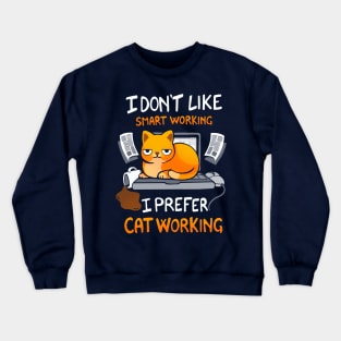 Cat Working Crewneck Sweatshirt